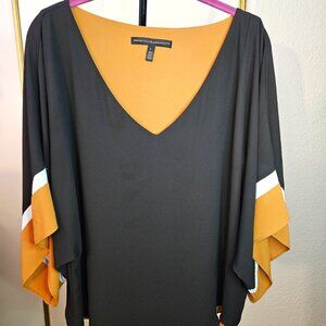 White House Black Market Women's Career Layered Top Large